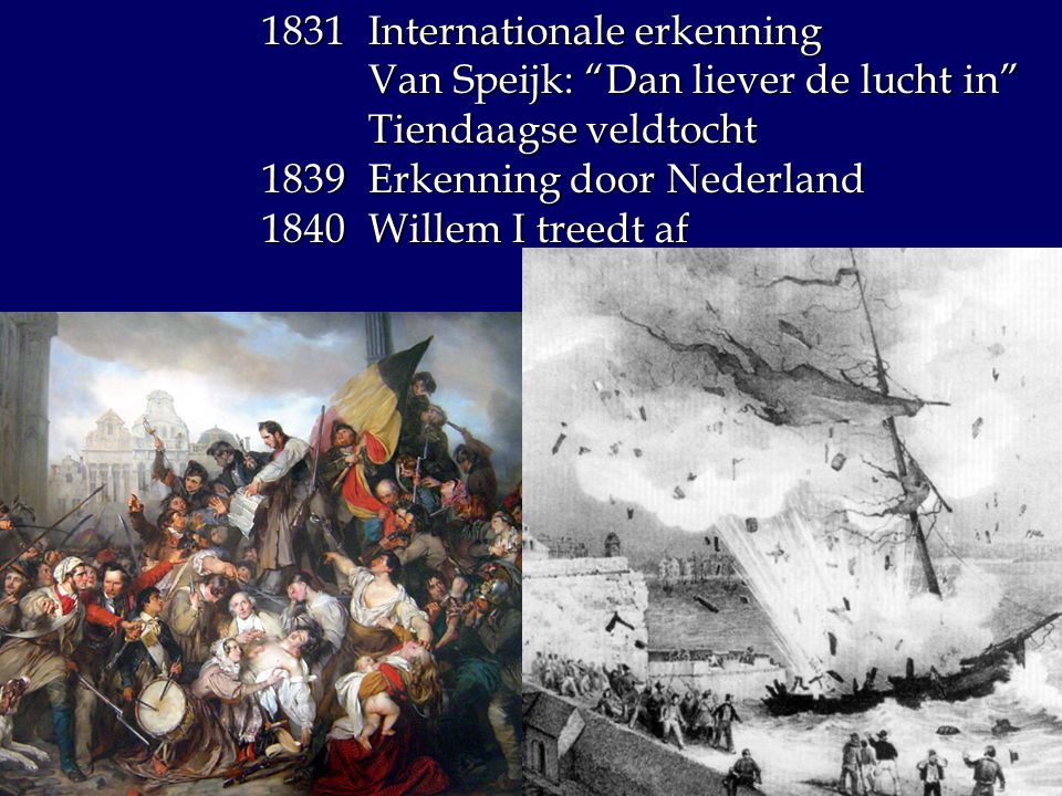 1831 Internationale erkenning