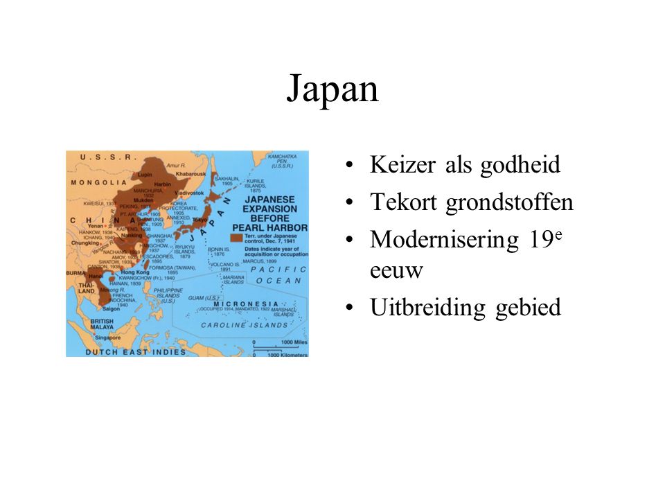 Japan Keizer als godheid Tekort grondstoffen Modernisering 19e eeuw