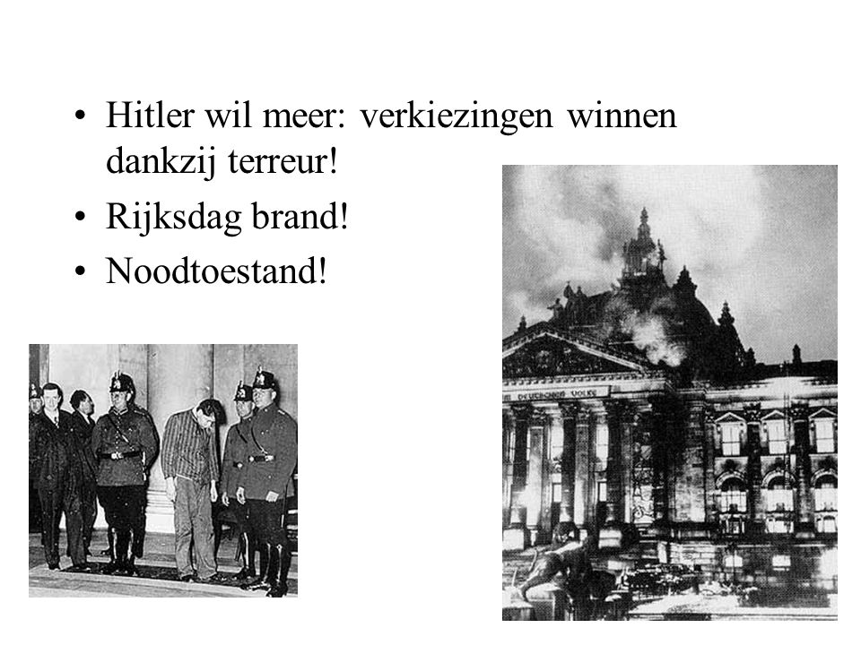 Hitler wil meer: verkiezingen winnen dankzij terreur!