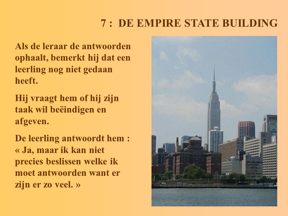 7 : DE EMPIRE STATE BUILDING