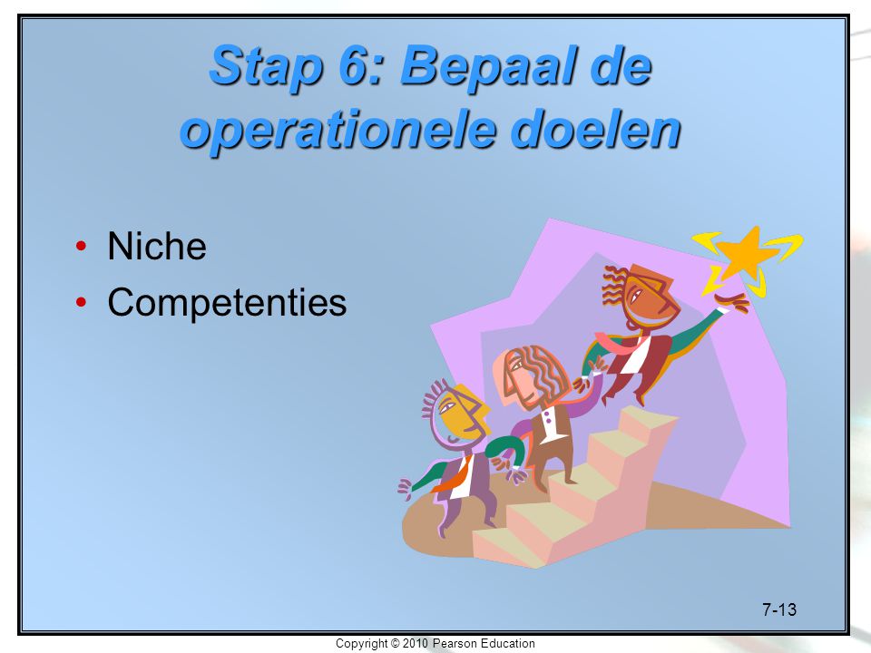 Stap 6: Bepaal de operationele doelen
