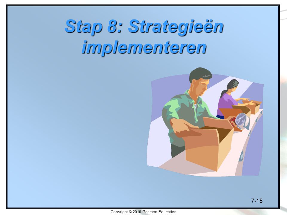 Stap 8: Strategieën implementeren