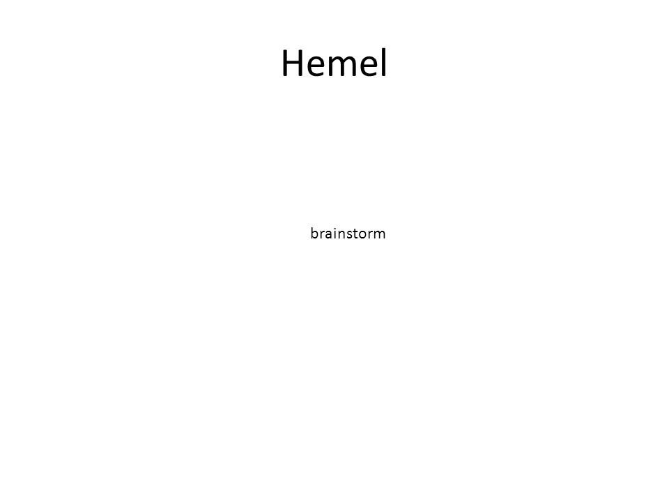 Hemel brainstorm
