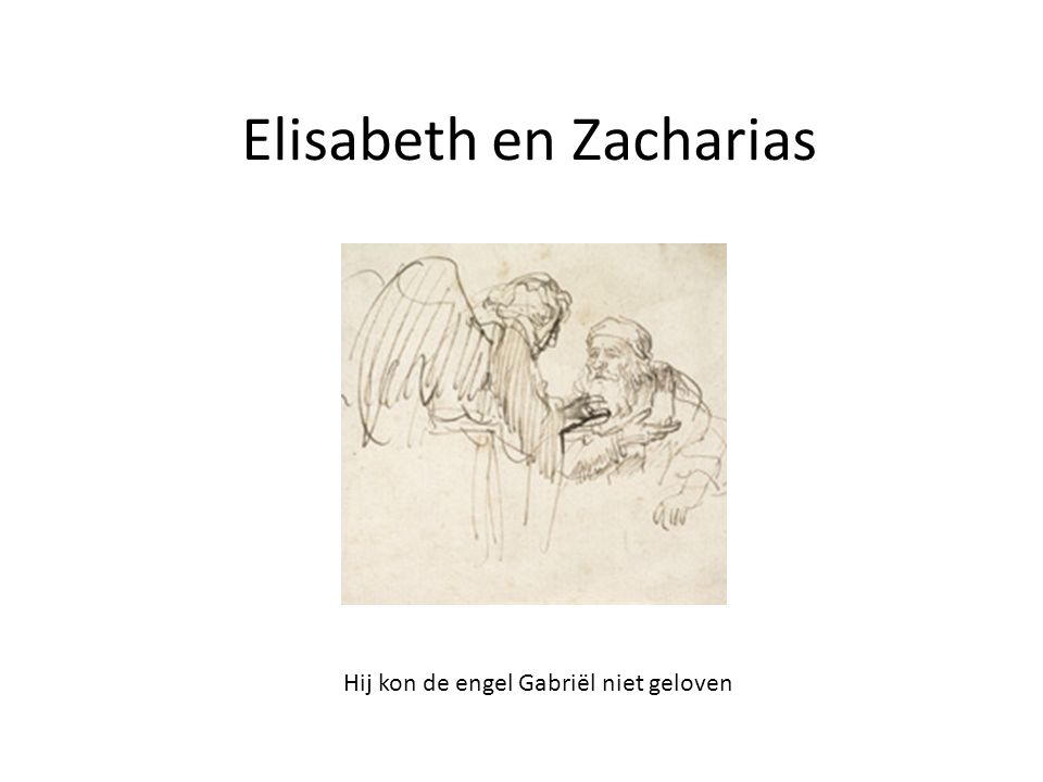 Elisabeth en Zacharias