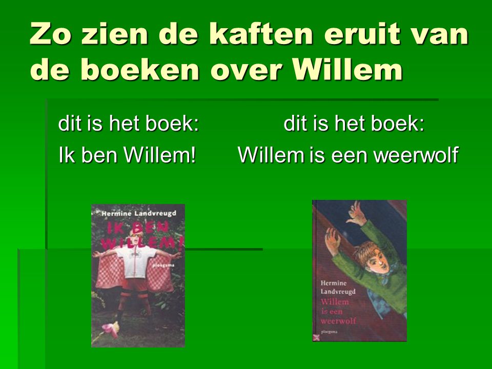 Zo zien de kaften eruit van de boeken over Willem