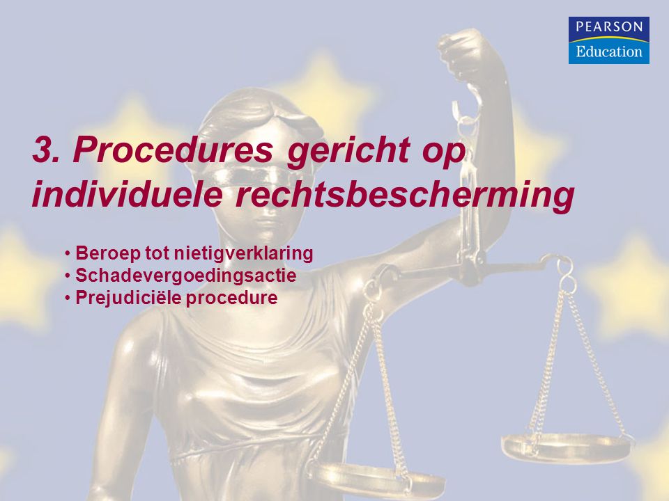 3. Procedures gericht op individuele rechtsbescherming
