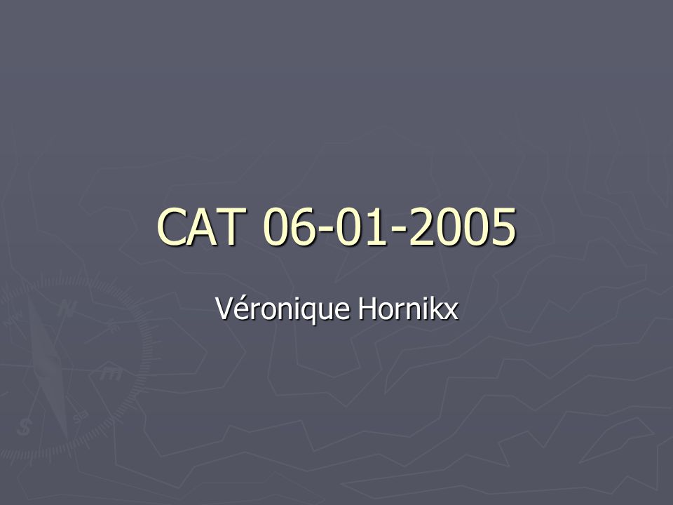 CAT Véronique Hornikx