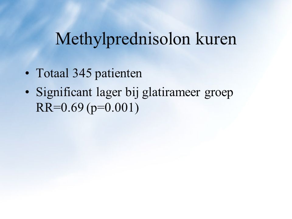 Methylprednisolon kuren