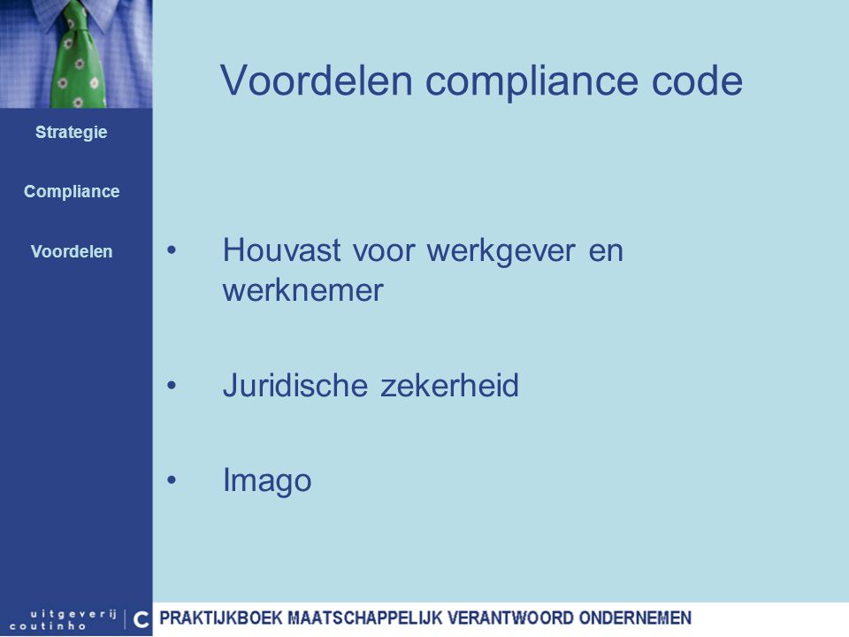 Voordelen compliance code