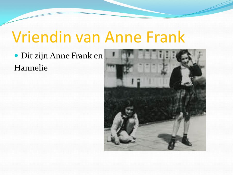 Vriendin van Anne Frank