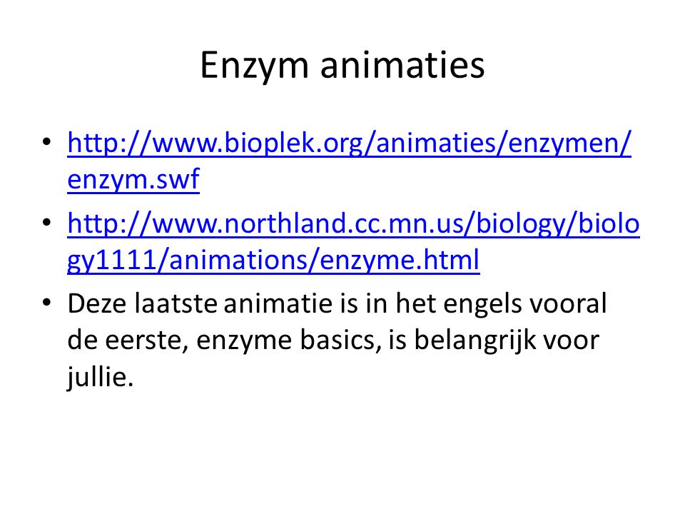 Enzym animaties