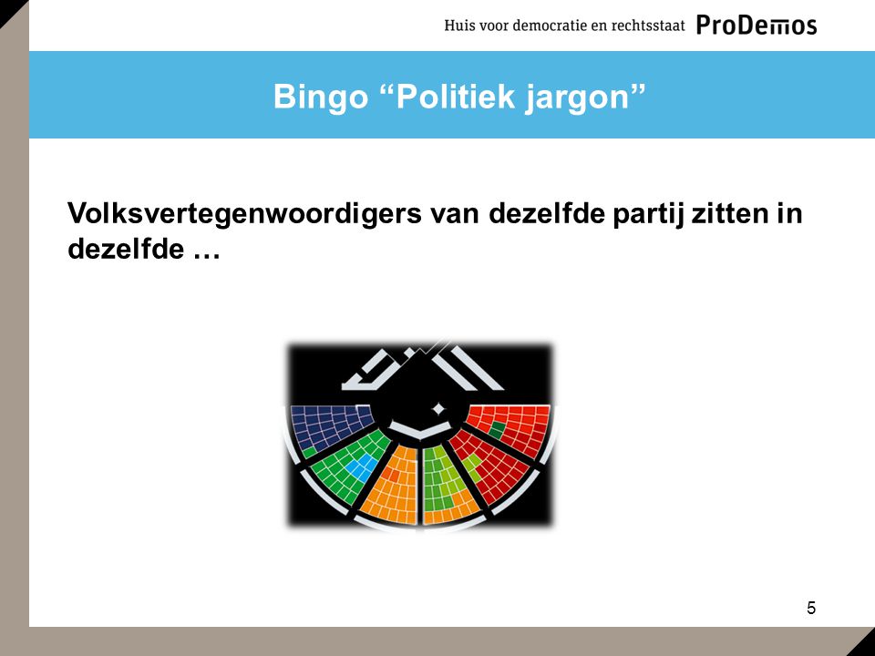 Bingo Politiek jargon