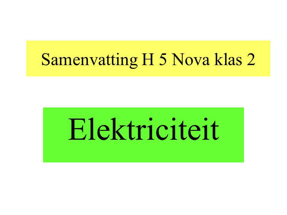 Samenvatting H 5 Nova klas 2