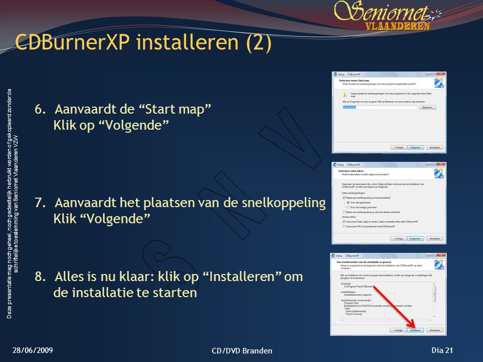 CDBurnerXP installeren (2)