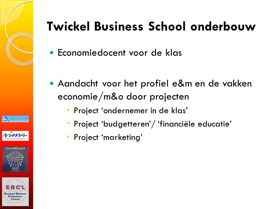 Twickel Business School onderbouw