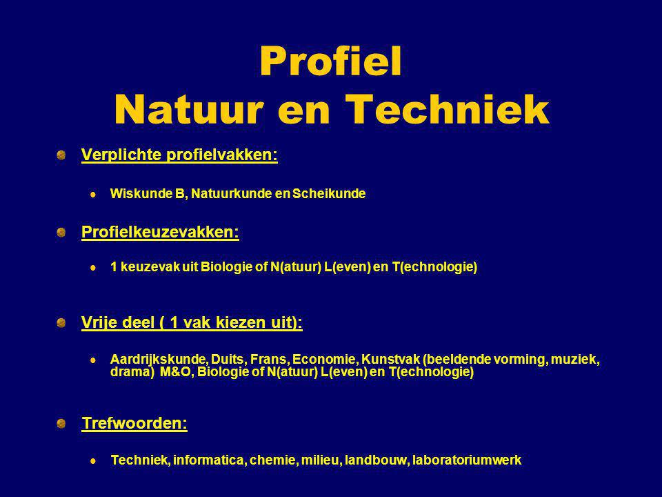 Profiel Natuur en Techniek