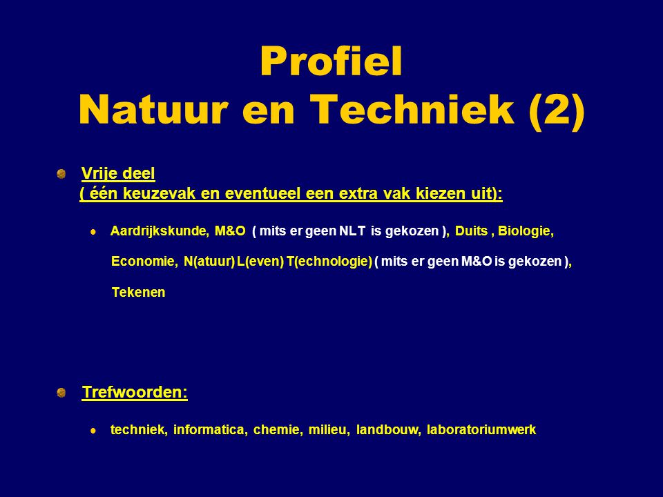 Profiel Natuur en Techniek (2)