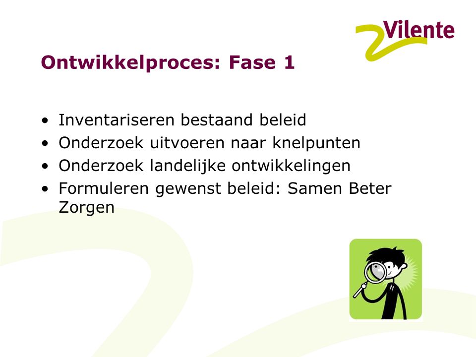 Ontwikkelproces: Fase 1