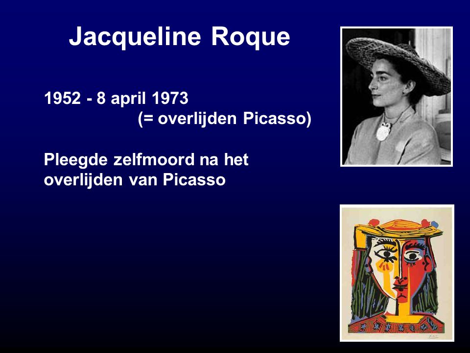 Jacqueline Roque april 1973 (= overlijden Picasso)