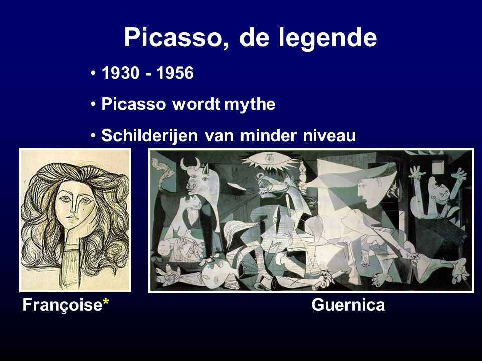 Picasso, de legende Picasso wordt mythe