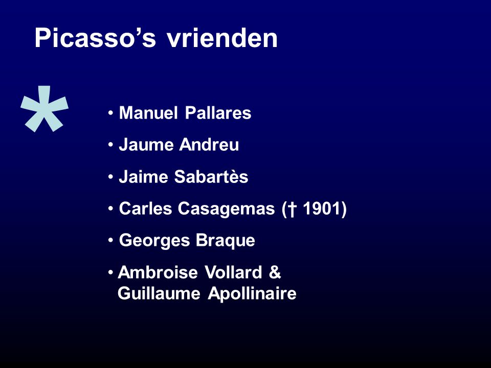 * Picasso’s vrienden Manuel Pallares Jaume Andreu Jaime Sabartès