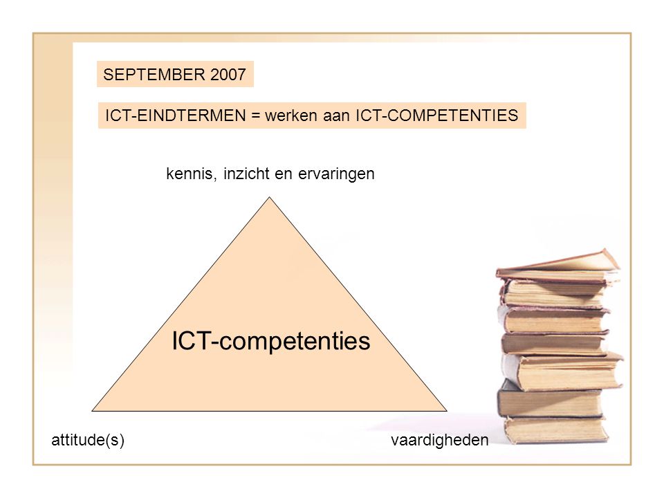 ICT-competenties SEPTEMBER 2007
