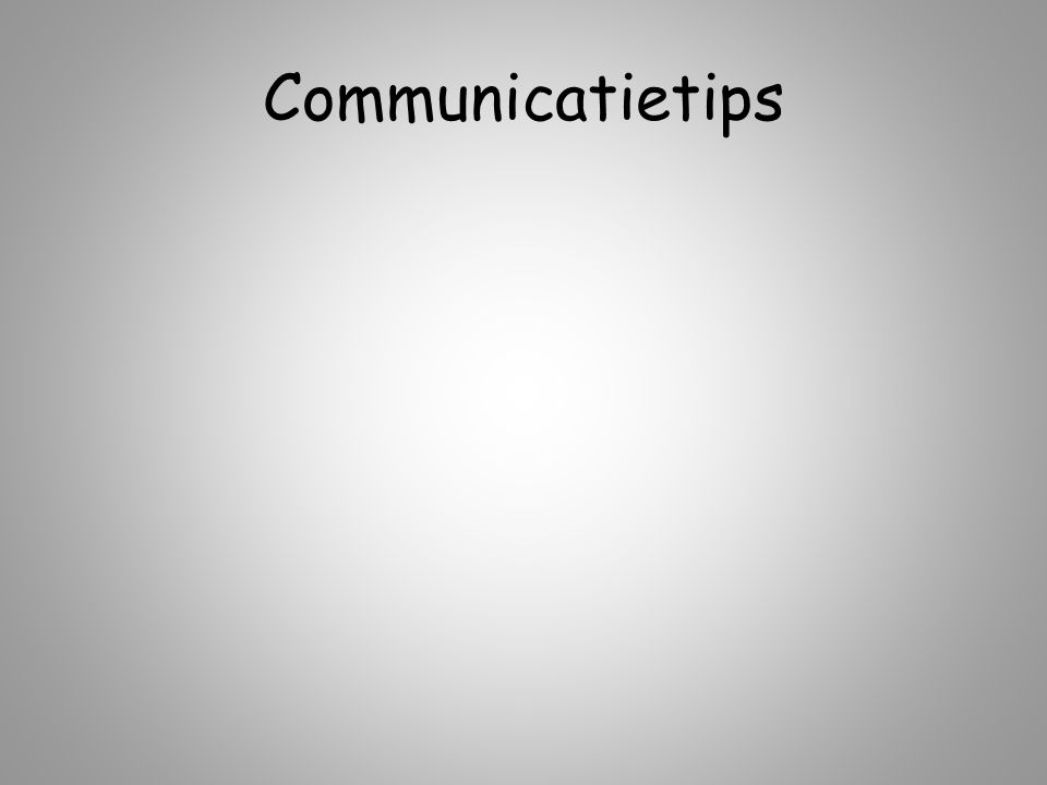 Communicatietips