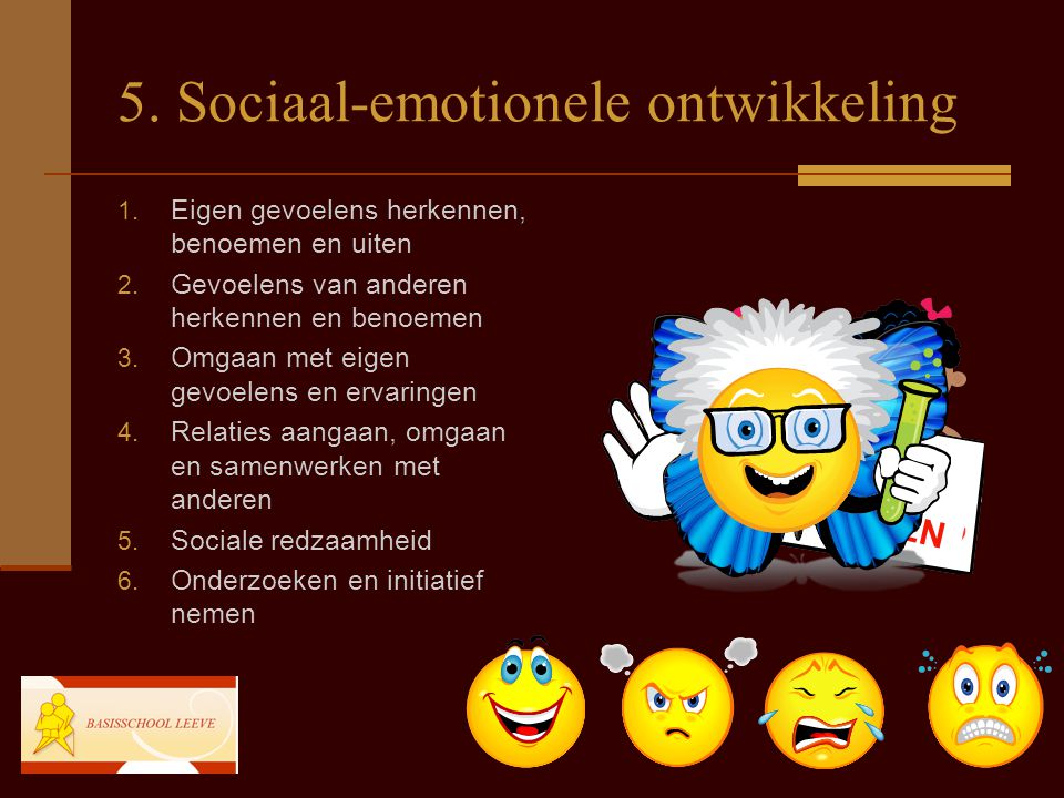 5. Sociaal-emotionele ontwikkeling