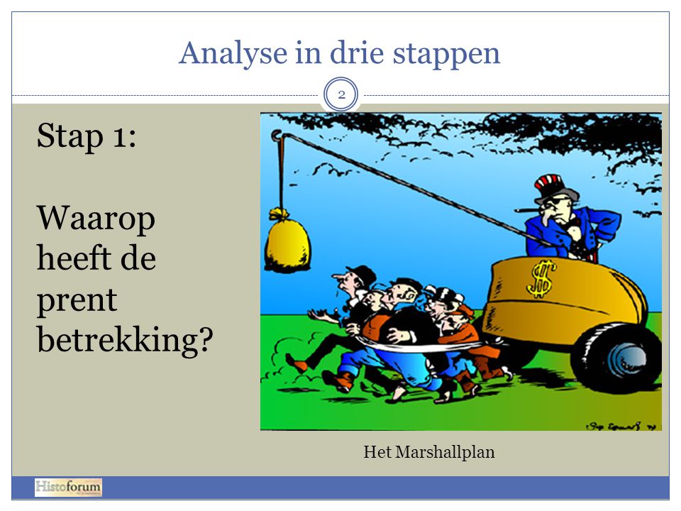 Analyse in drie stappen