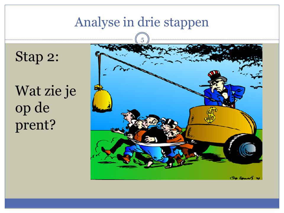 Analyse in drie stappen