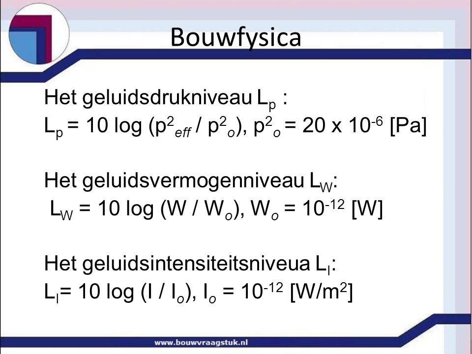 Bouwfysica. - Ppt Download