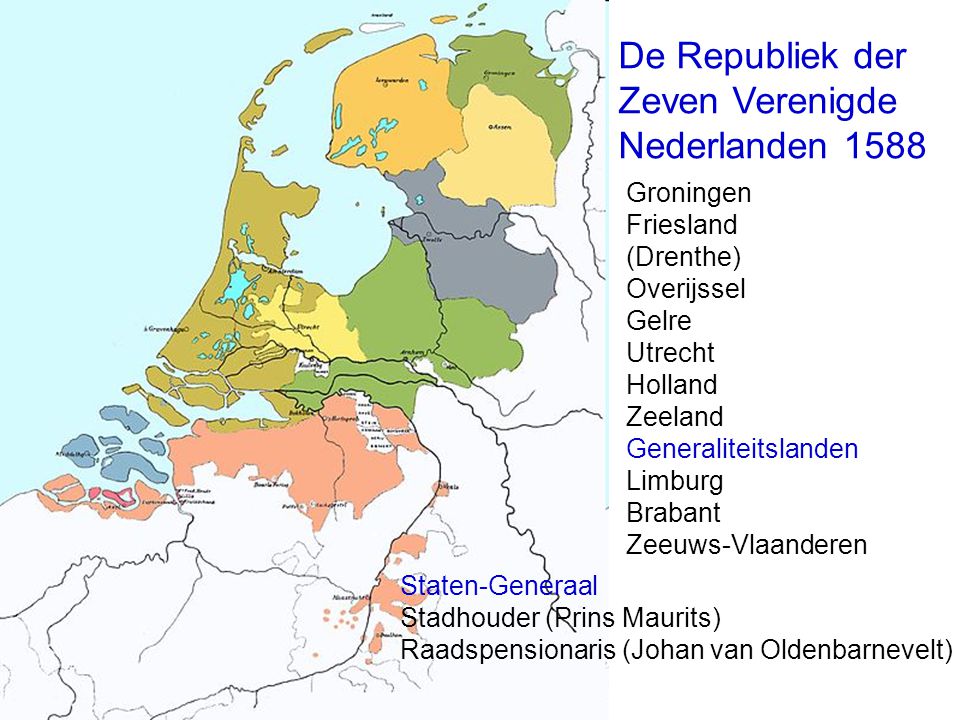 De Republiek der Zeven Verenigde Nederlanden 1588 Groningen Friesland