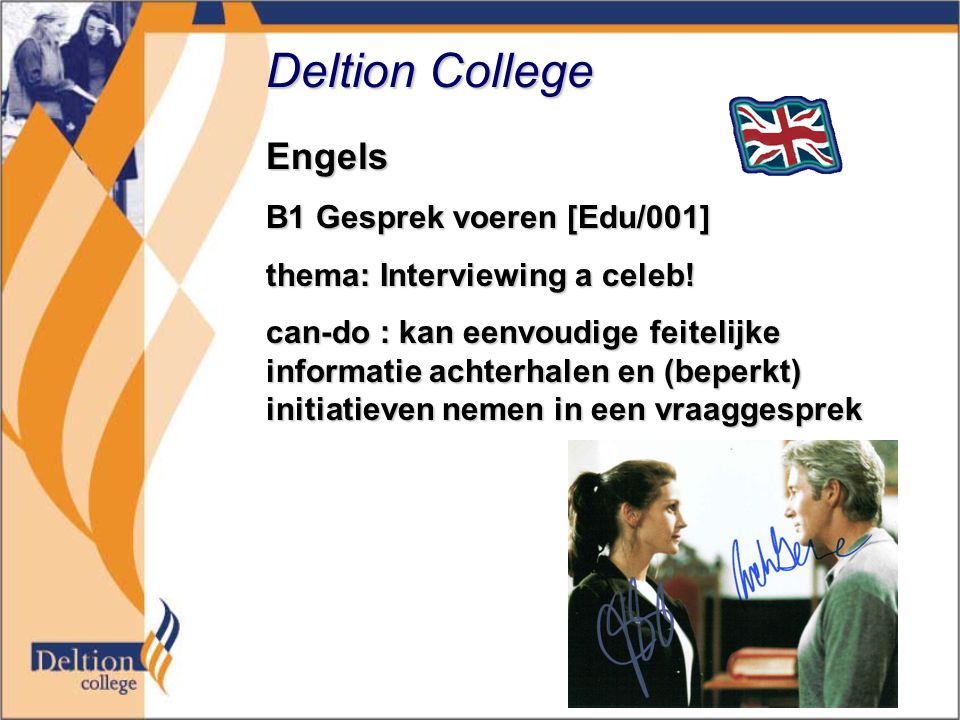 Deltion College Engels B1 Gesprek voeren [Edu/001]