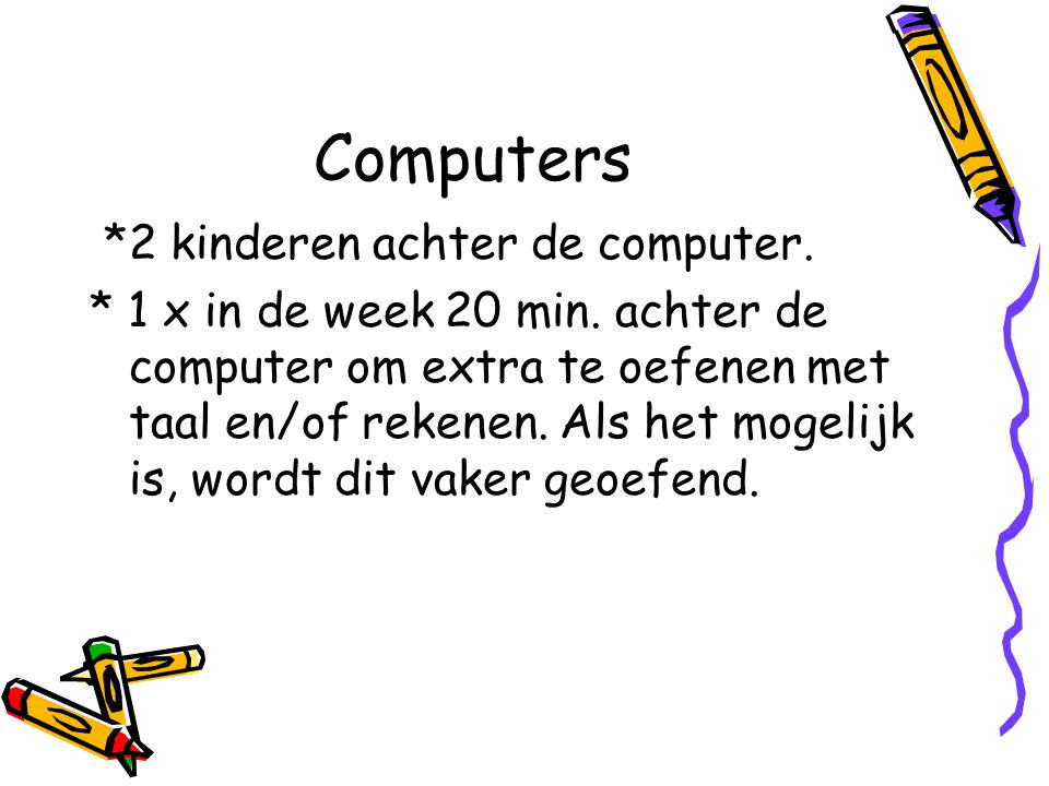 Computers *2 kinderen achter de computer.