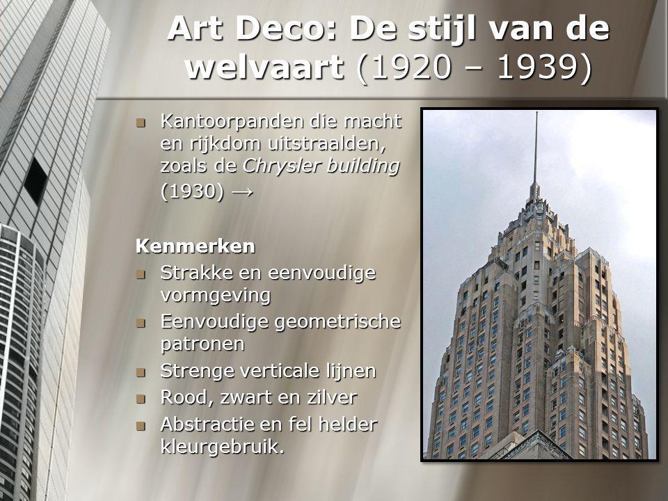 Art Deco: De stijl van de welvaart (1920 – 1939)