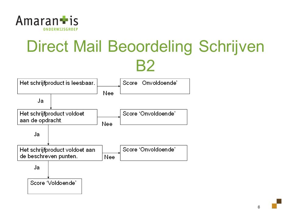 Direct Mail Beoordeling Schrijven B2