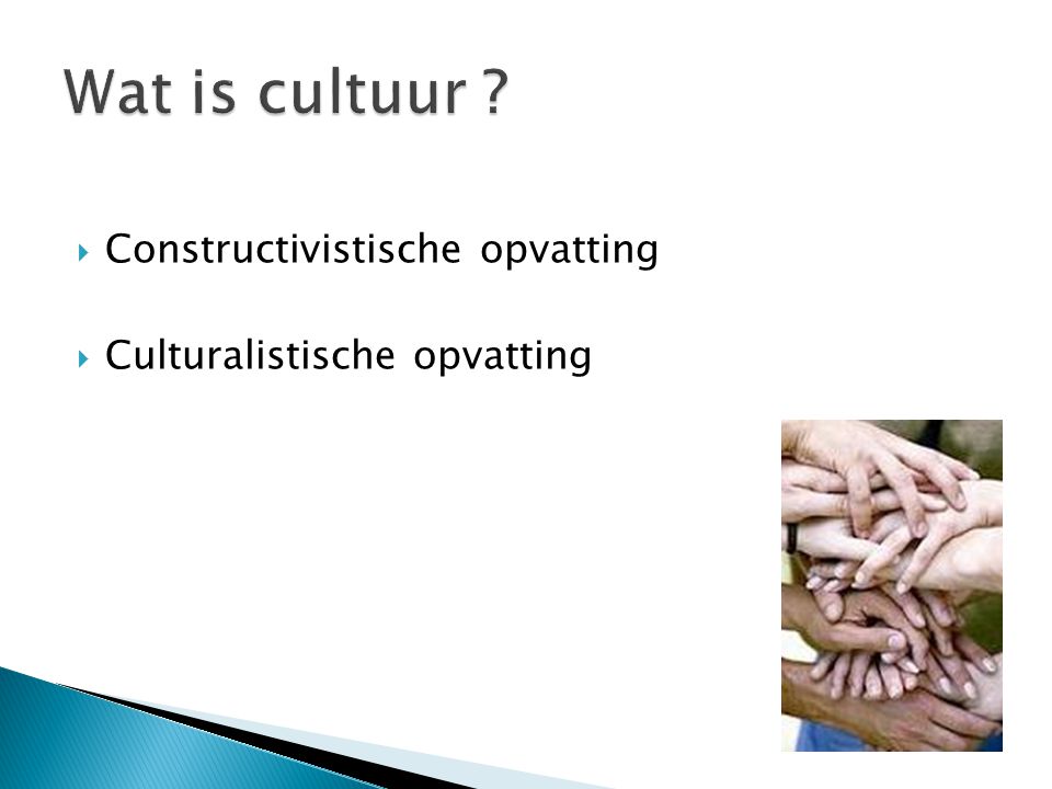 Wat is cultuur Constructivistische opvatting