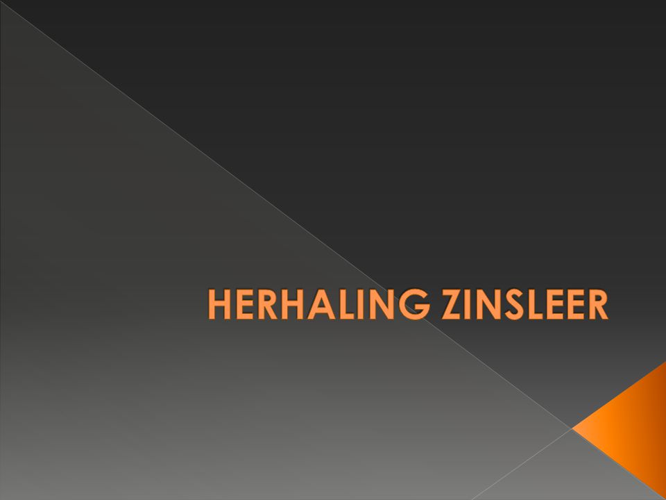 HERHALING ZINSLEER