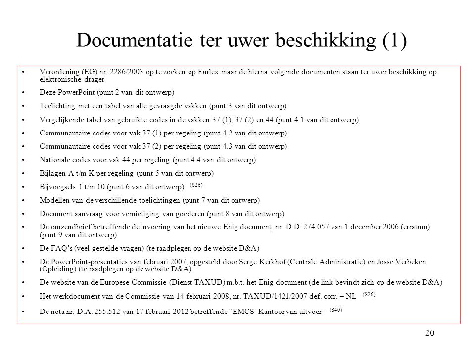 ED VERSIE STAND VAN ZAKEN (S54) - Ppt Download