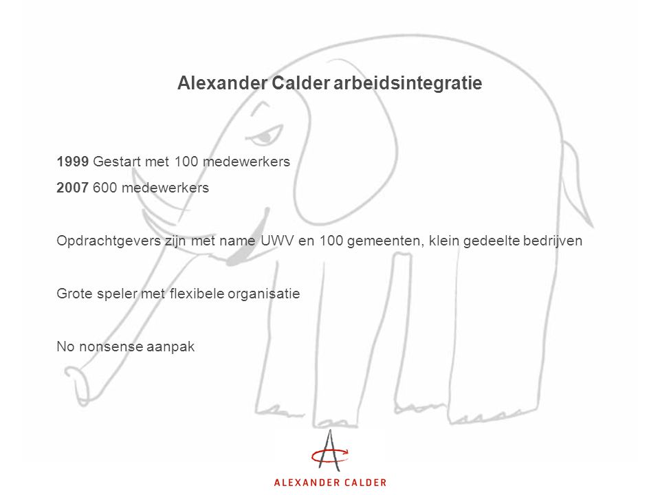 Alexander Calder arbeidsintegratie