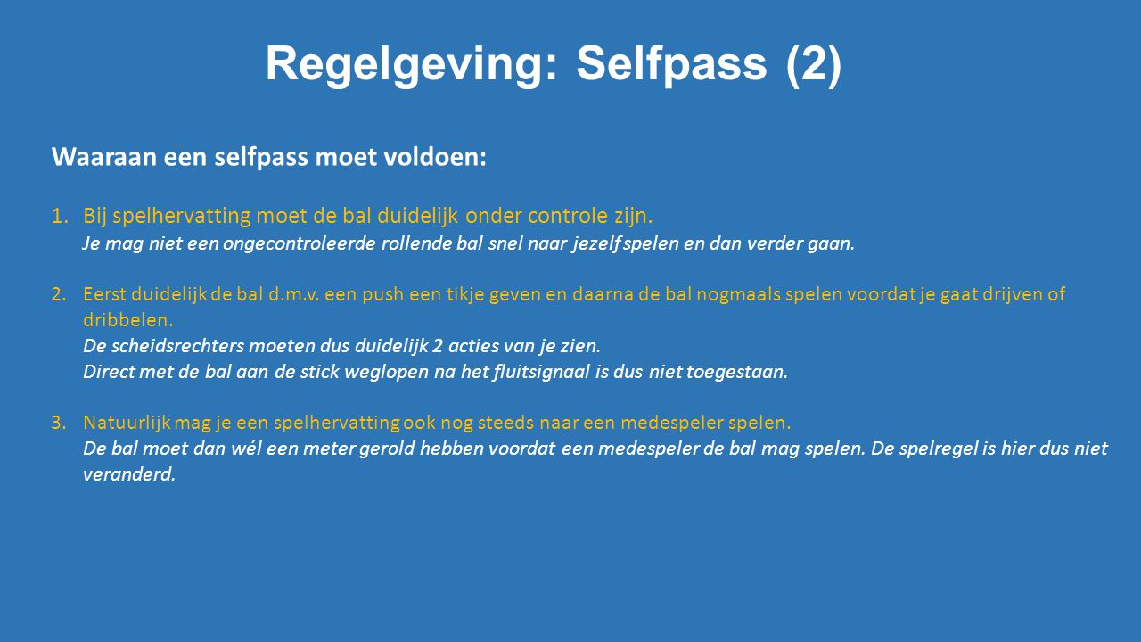 Regelgeving: Selfpass (2)