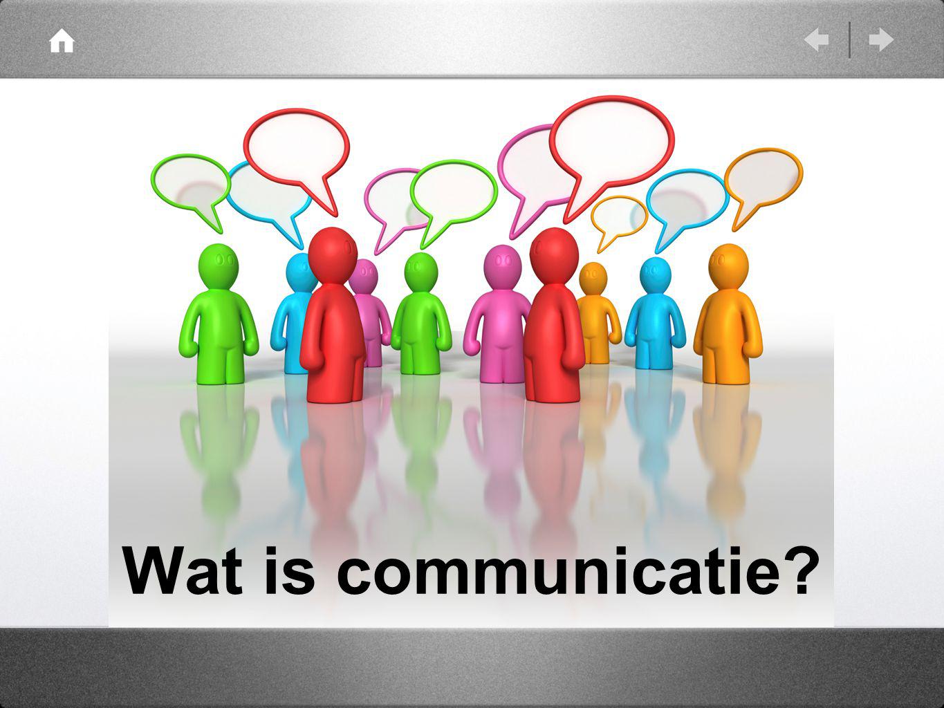 Wat is communicatie