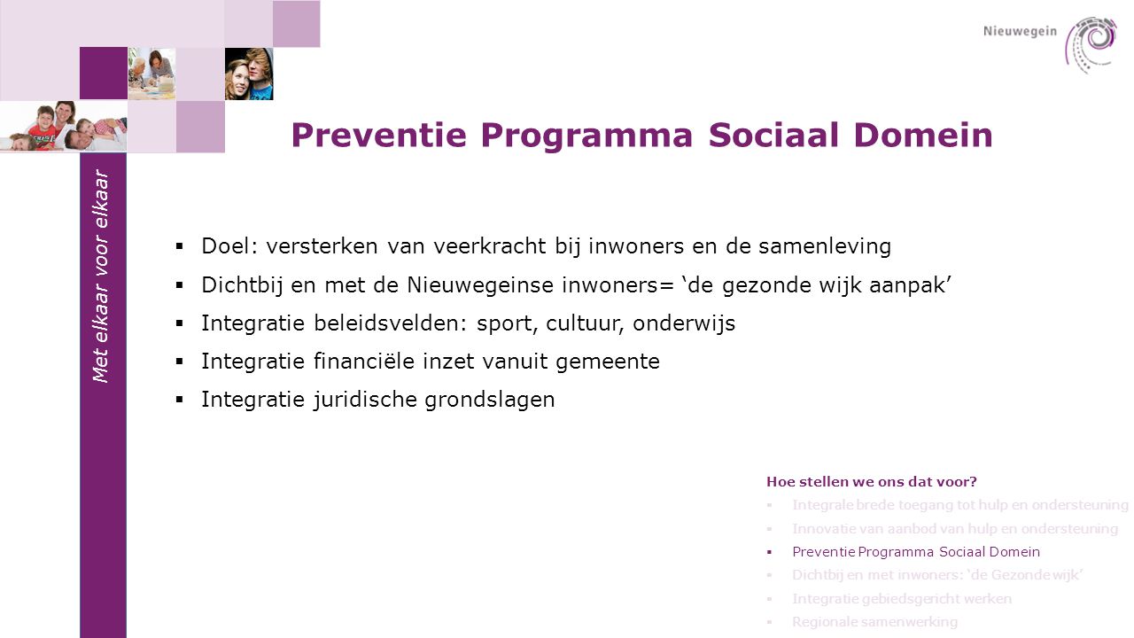 Preventie Programma Sociaal Domein