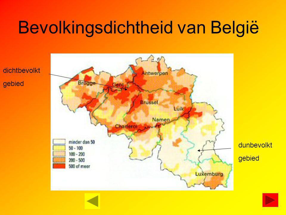 Bevolkingsdichtheid van België