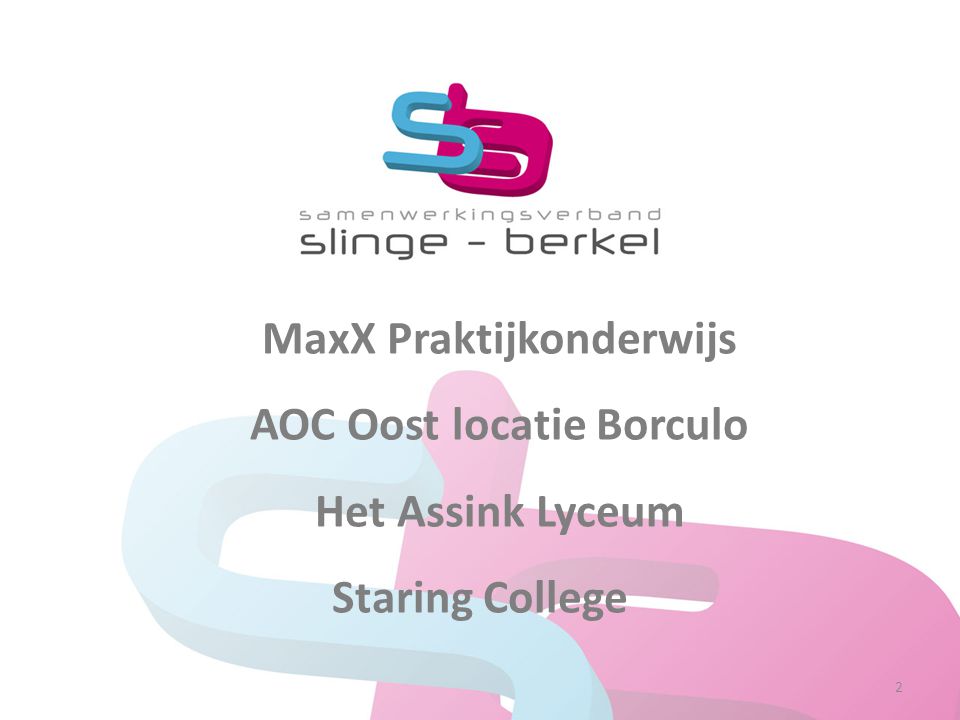 MaxX Praktijkonderwijs AOC Oost locatie Borculo Het Assink Lyceum Staring College