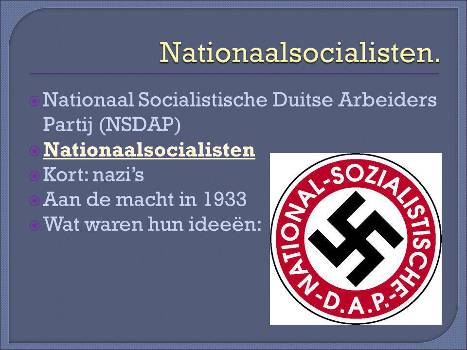 Nationaalsocialisten.
