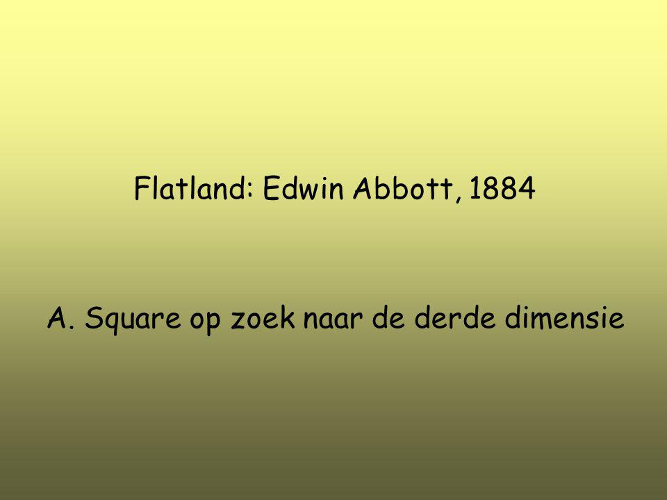 Flatland: Edwin Abbott, 1884