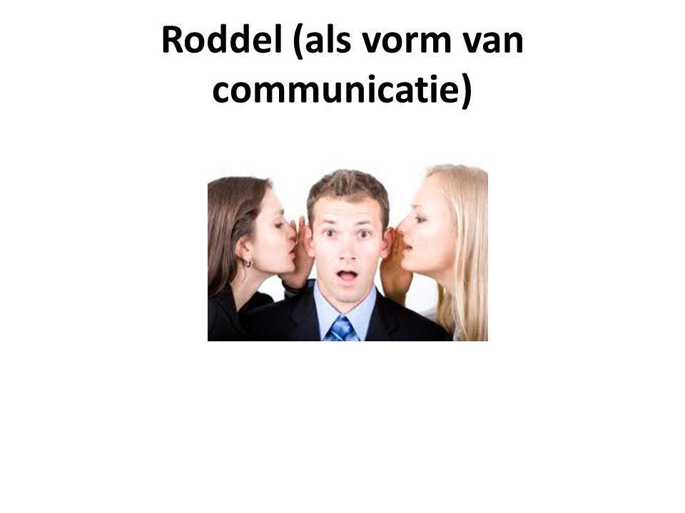 Roddel (als vorm van communicatie)