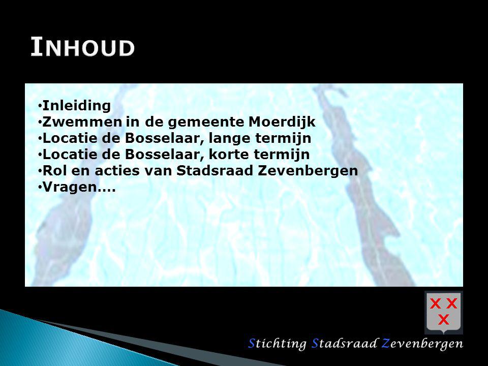 Inhoud Inleiding Zwemmen in de gemeente Moerdijk
