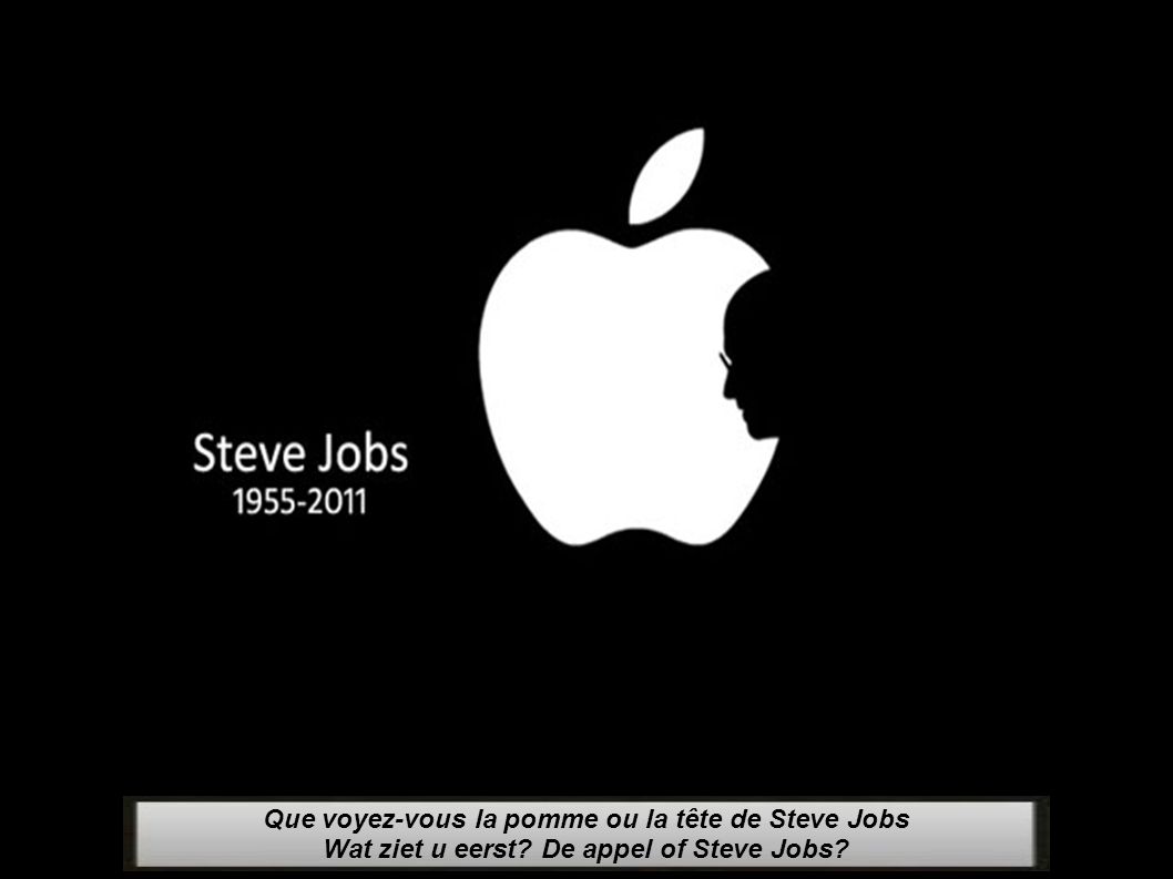 Que voyez-vous la pomme ou la tête de Steve Jobs